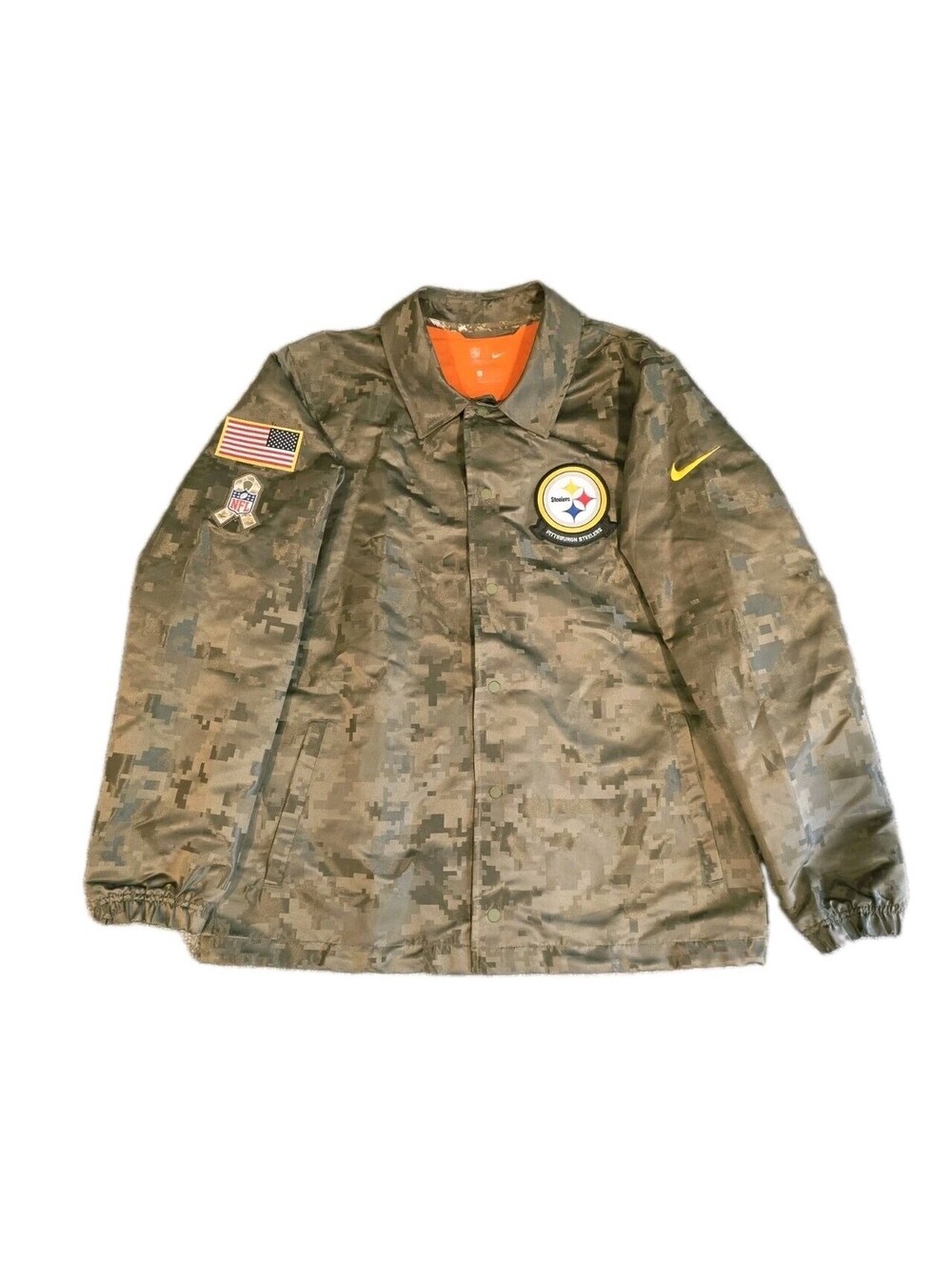 Nike Pittsburgh Steelers Salute to Service Camo Jacket Men's Large L NWOT NFL
